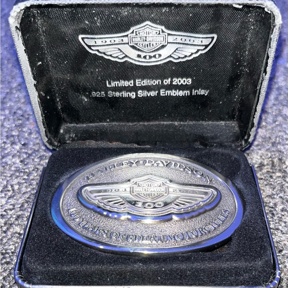Harley-Davidson Sterling Silver Belt Buckle Vintage collectible